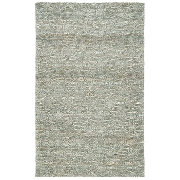 SAFAVIEH Marbella Phillis Diamond Area Rug, Grey/Sage, 4' x 6'