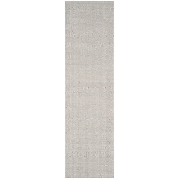SAFAVIEH Marbella Pompeii Chevron Runner Rug, Silver, 2'3" x 8'