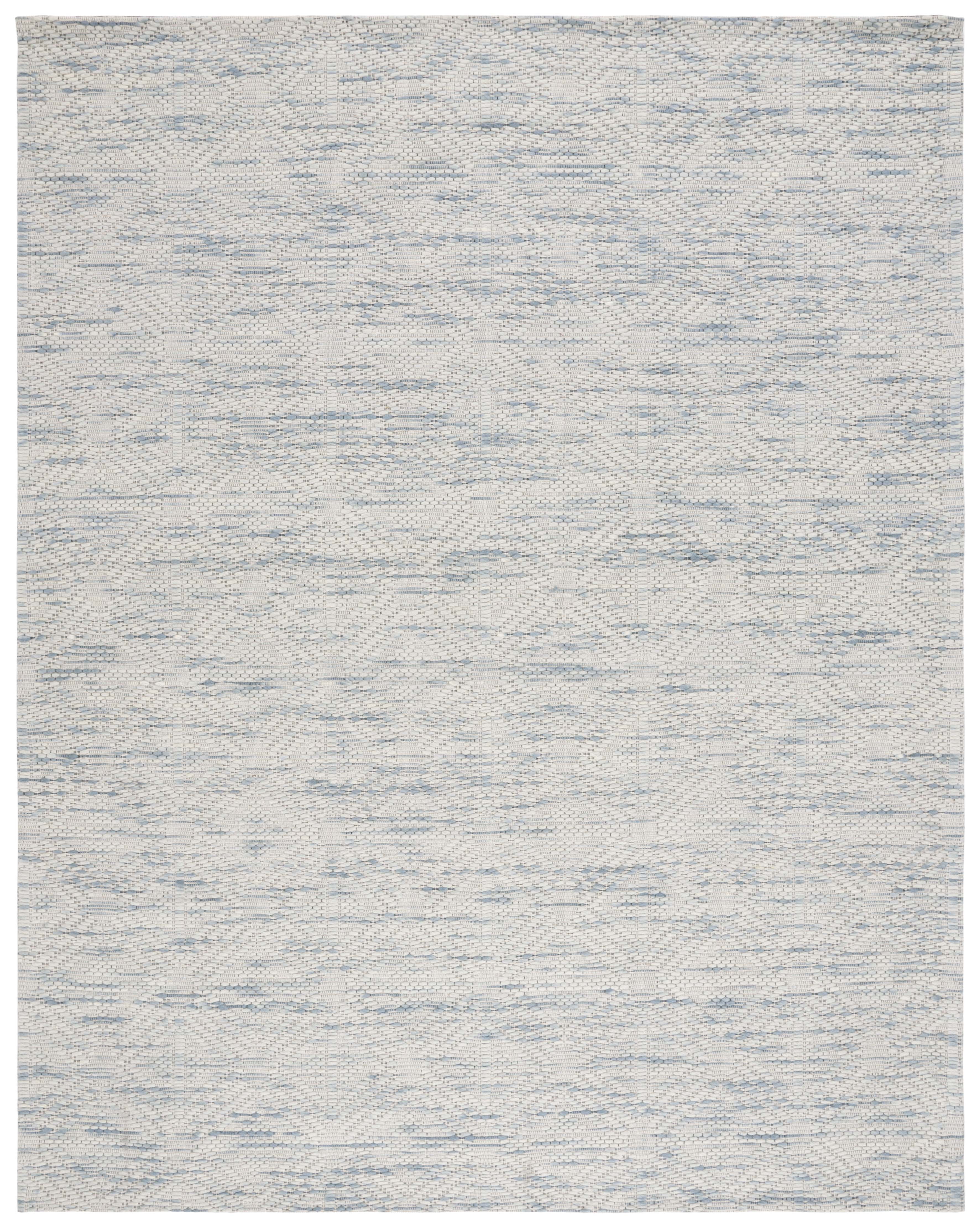 SAFAVIEH Marbella Rhonda Diamond Area Rug, Light Blue/Beige, 8' x 10'