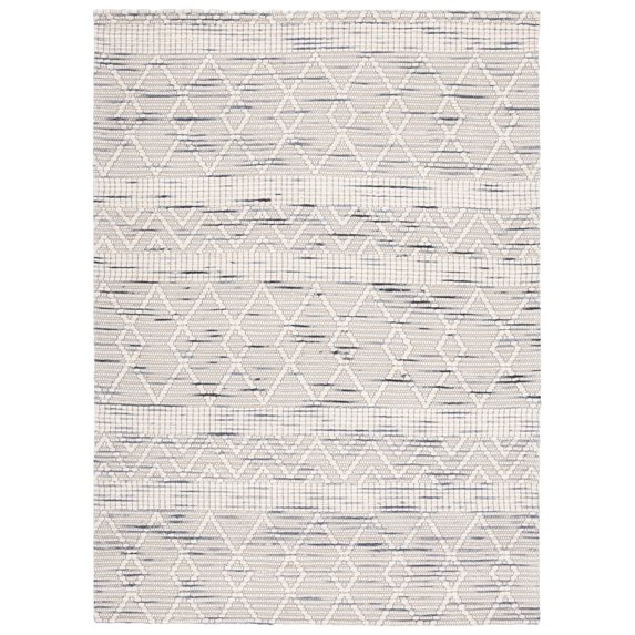 SAFAVIEH Marbella Riagan Diamond Area Rug, Ivory/Grey, 5' x 8'