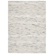 SAFAVIEH Marbella Riagan Diamond Area Rug, Ivory/Grey, 8' x 10'