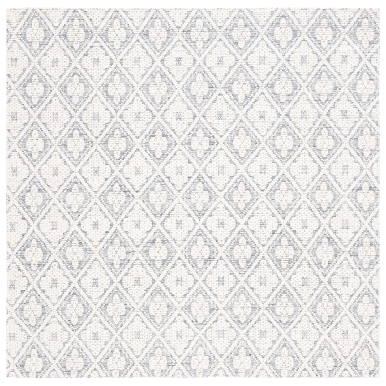 SAFAVIEH Marbella Rosario Geometric Area Rug, Grey/Ivory, 6' x 6' Square