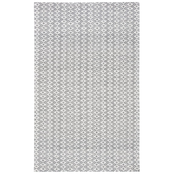 SAFAVIEH Marbella Saleem Diamond Area Rug, Ivory/Black, 5' x 8'
