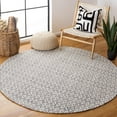 thumbnail image 1 of SAFAVIEH Marbella Saleem Diamond Area Rug, Ivory/Black, 6' x 6' Round, 1 of 8