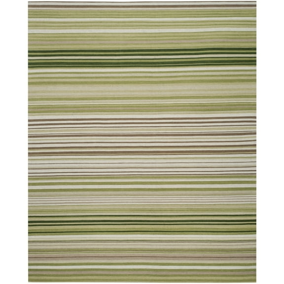 SAFAVIEH Marbella Summer Striped Area Rug, Green, 8' x 10'