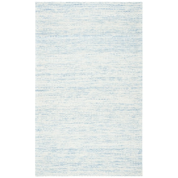 SAFAVIEH Marbella Taegan Distressed Area Rug, Blue/Ivory, 5' x 8'