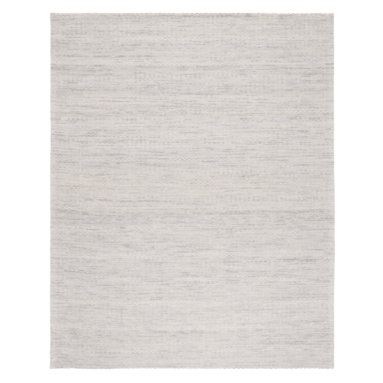 Handwoven Elegance Gray Geometric Wool Area Rug - 5' x 8'