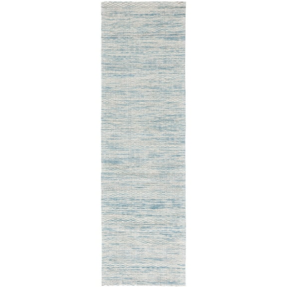 SAFAVIEH Marbella Taegan Distressed Runner Rug, Blue/Ivory, 2'3" x 8'