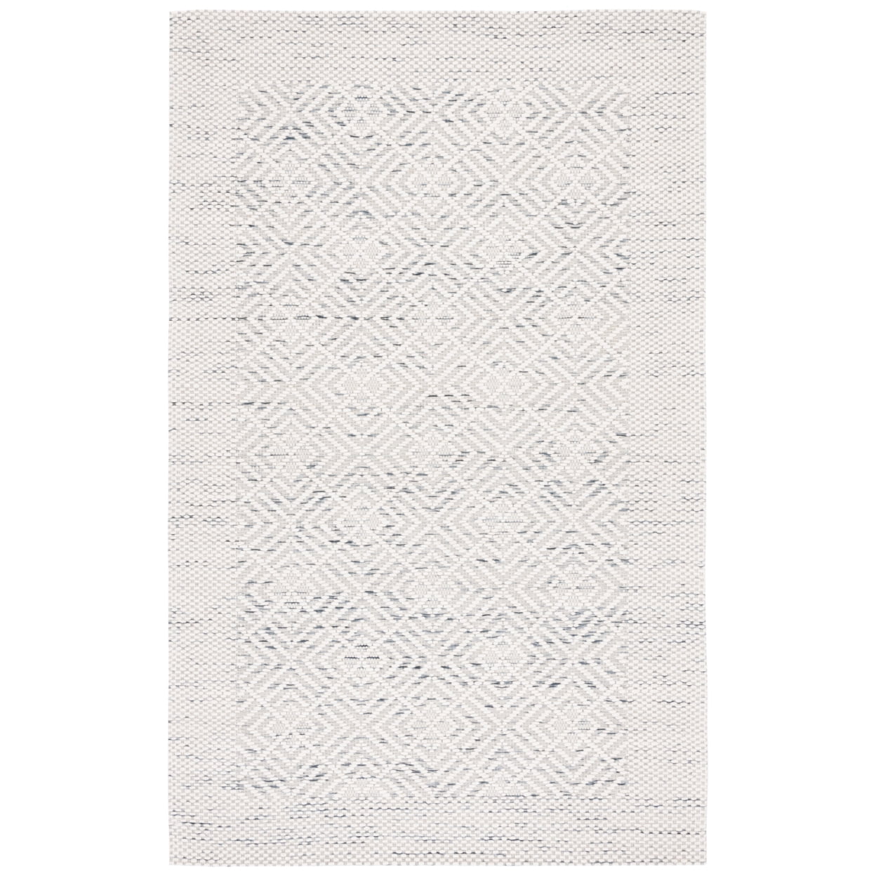 Marbella Ivory and Black Handwoven Wool Area Rug