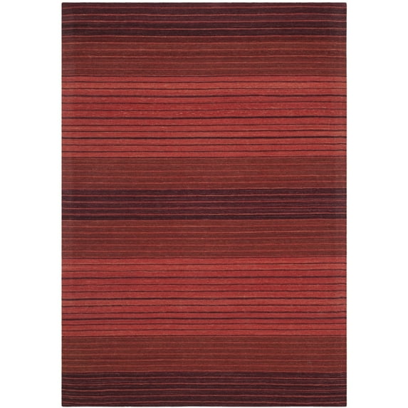 SAFAVIEH Marbella Winslow Striped Area Rug, Red, 4' x 6'