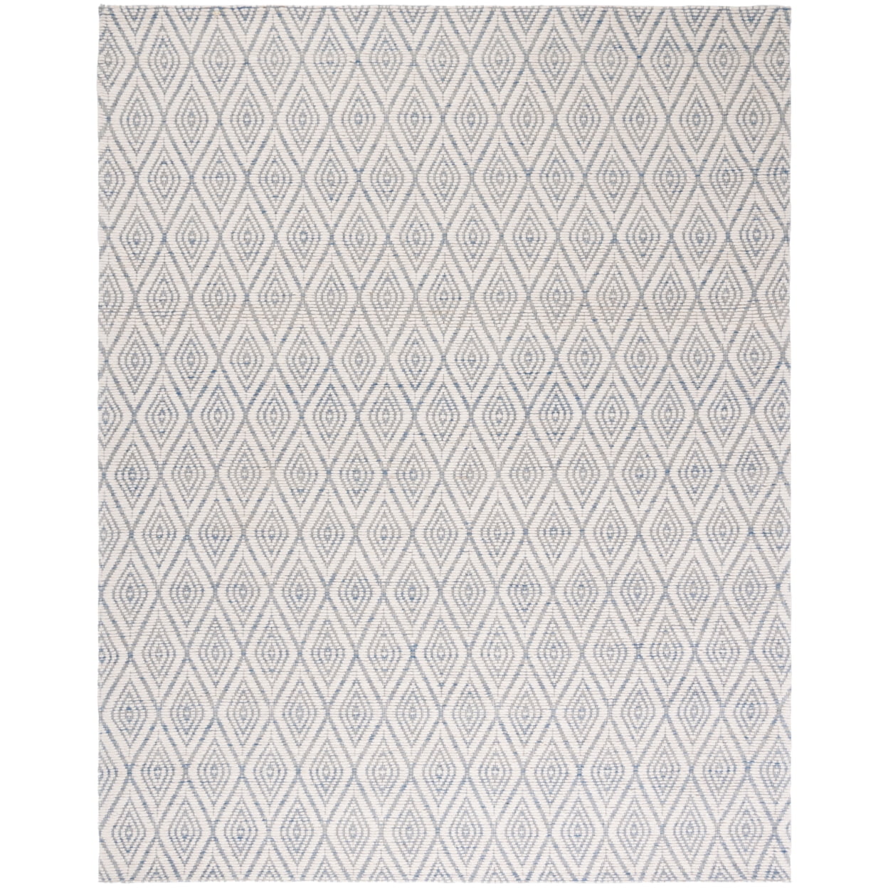 SAFAVIEH Marbella Winston Diamond Area Rug, Blue/Ivory, 8' x 10'