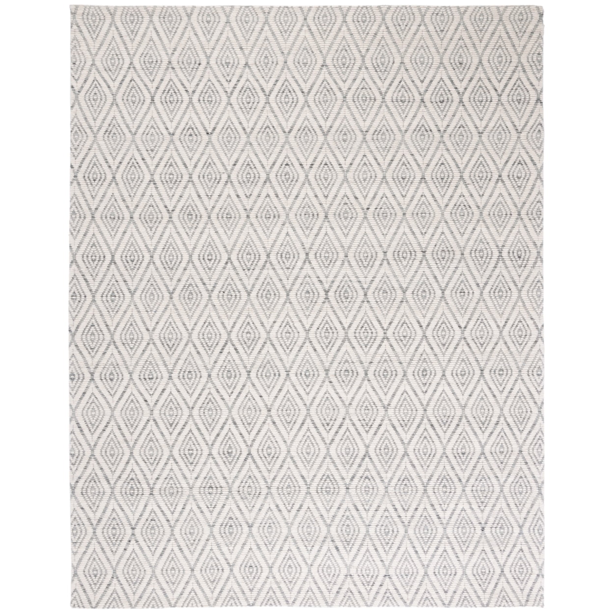 SAFAVIEH Marbella Winston Diamond Area Rug, Dark Grey/Ivory, 8' x 10'