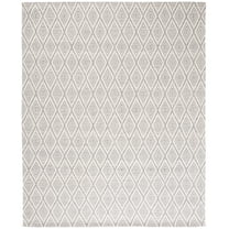 SAFAVIEH Marbella Winston Diamond Area Rug, Grey/Ivory, 8' x 10'