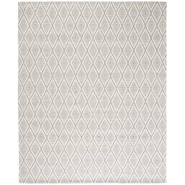 SAFAVIEH Marbella Winston Diamond Area Rug, Grey/Ivory, 8' x 10'