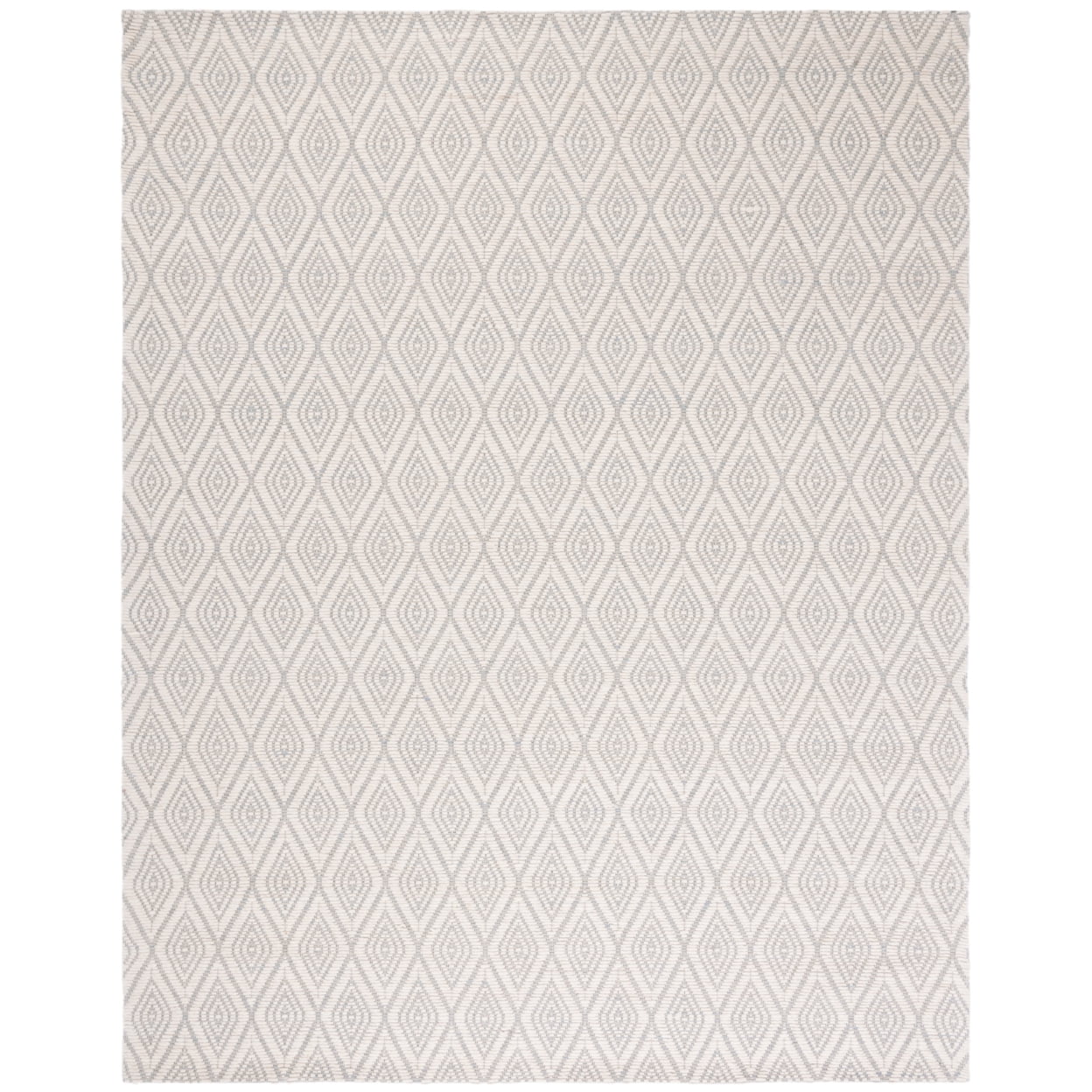 SAFAVIEH Marbella Winston Diamond Area Rug, Light Blue/Ivory, 3' x 5'