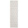 thumbnail image 1 of SAFAVIEH Marbella Winston Diamond Runner Rug, Grey/Ivory, 2'3" x 8', 1 of 8