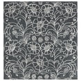 thumbnail image 1 of SAFAVIEH Marbella Zarif Floral Area Rug, Black/Ivory, 6' x 6' Square, 1 of 8