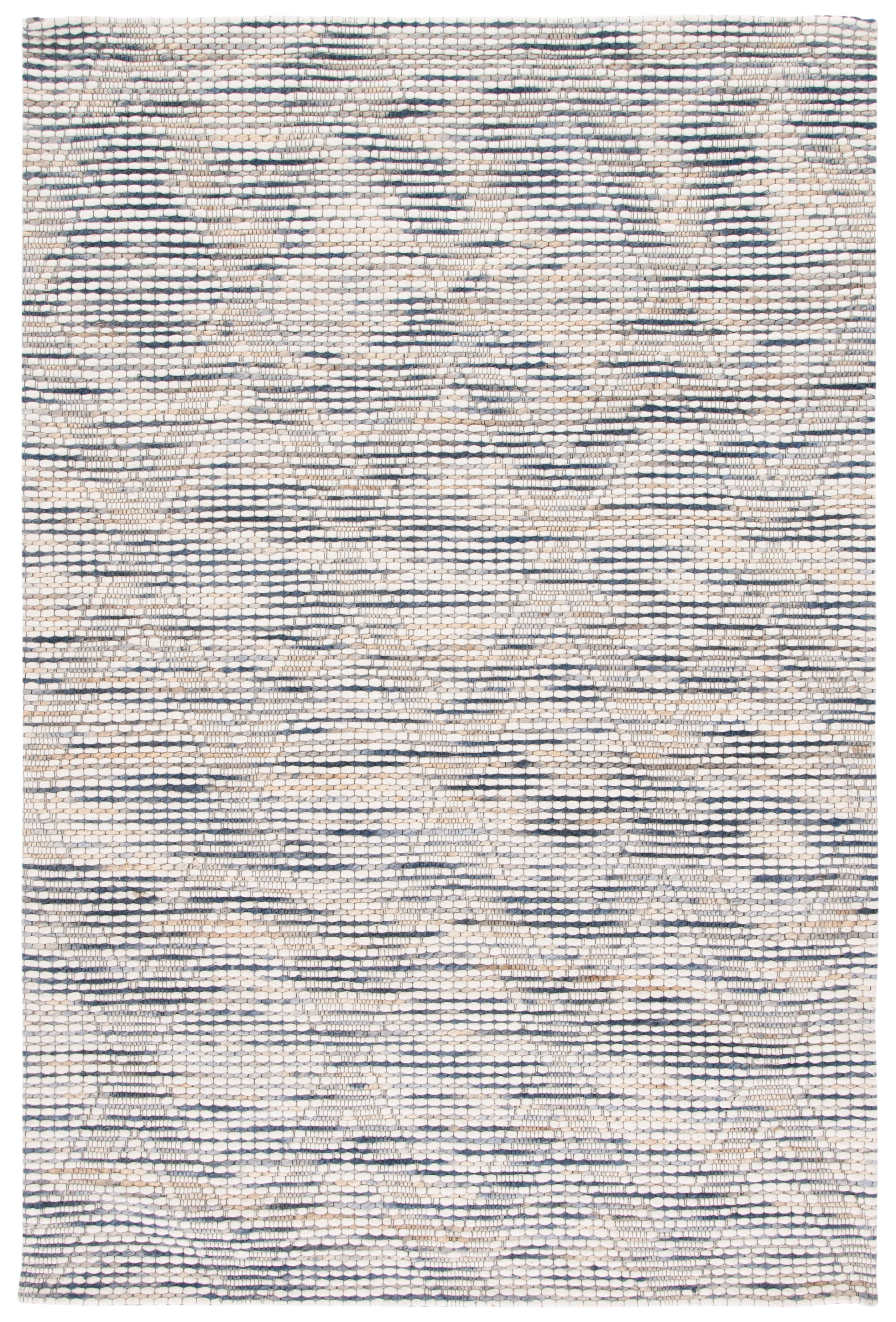SAFAVIEH Marbella Zelma Diamond Area Rug, Ivory/Blue, 5' x 8'