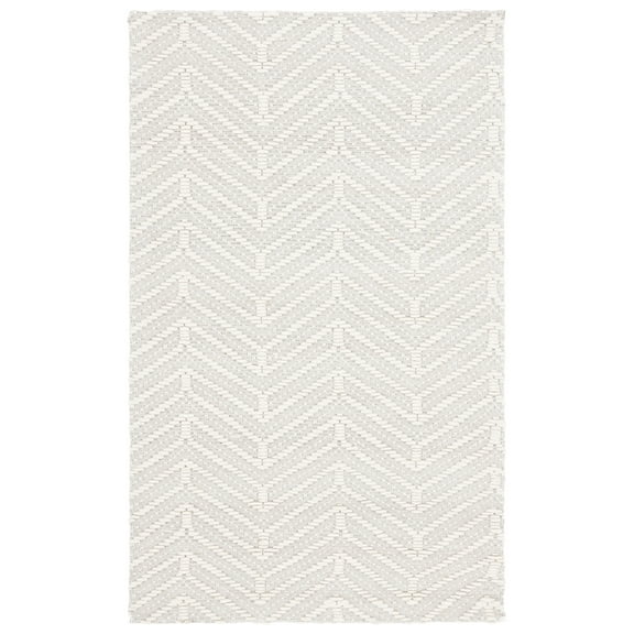 SAFAVIEH Marbella Zowie Zig-Zag Area Rug, Ivory/Beige, 4' x 6'