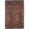 thumbnail image 1 of SAFAVIEH Mariam Leather Shag Area Rug, Grey, 6' x 6' Round, 1 of 3