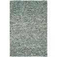thumbnail image 1 of SAFAVIEH Mariam Leather Shag Area Rug, Light Blue, 4' x 6', 1 of 11
