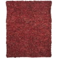 thumbnail image 1 of SAFAVIEH Mariam Leather Shag Area Rug, Red, 5' x 8', 1 of 4
