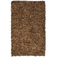 thumbnail image 1 of SAFAVIEH Mariam Leather Shag Area Rug, Saddle, 2'3" x 4', 1 of 5