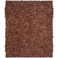 thumbnail image 1 of SAFAVIEH Mariam Leather Shag Area Rug, Saddle, 4' x 6', 1 of 5