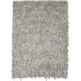 thumbnail image 1 of SAFAVIEH Mariam Leather Shag Area Rug, White, 6' x 6' Round, 1 of 11