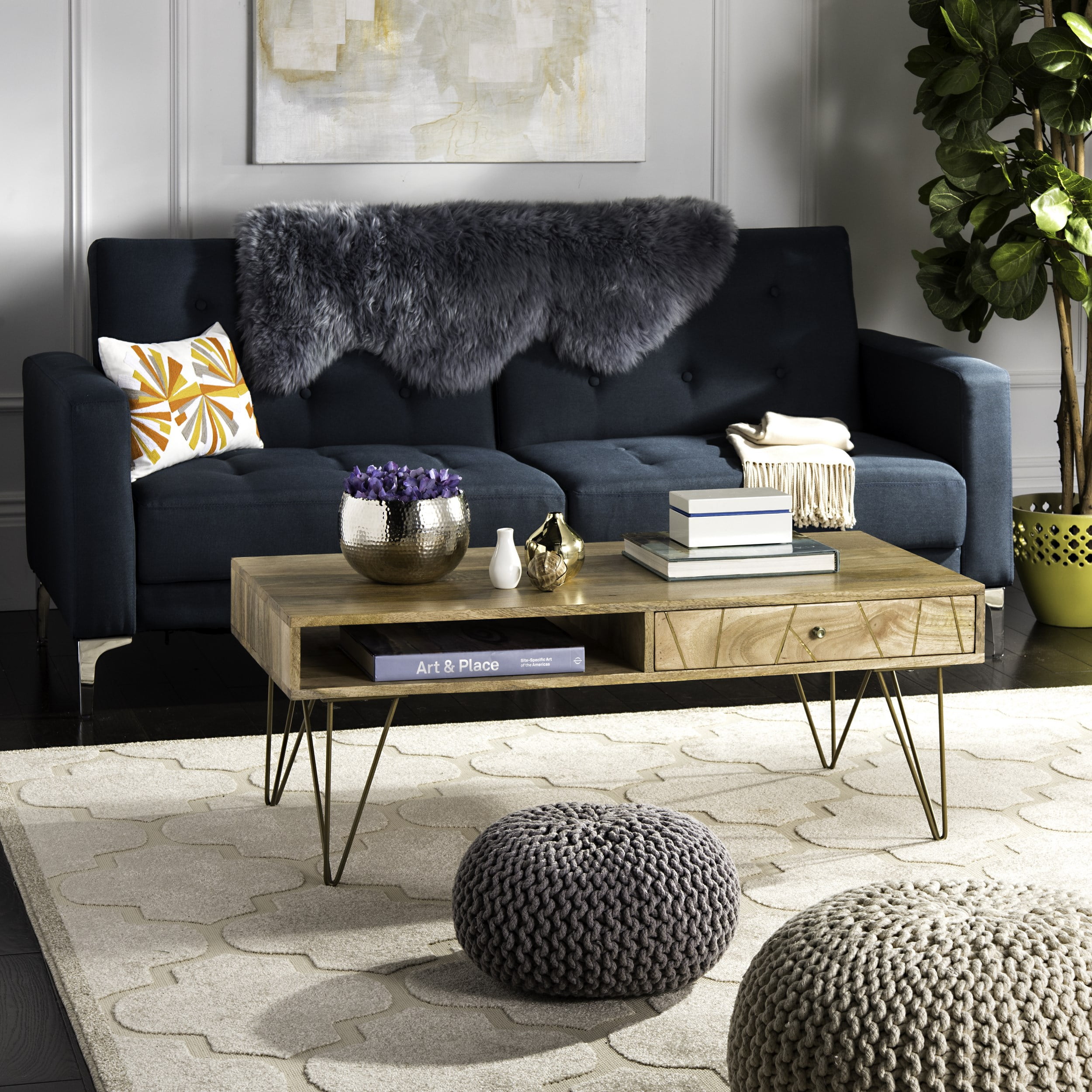 Safavieh mid outlet century coffee table