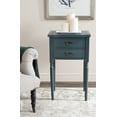 thumbnail image 1 of SAFAVIEH Marilyn Nautical End Table w/ 2 Storage Drawers, Teal, 1 of 4