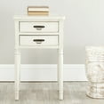 thumbnail image 1 of SAFAVIEH Marilyn Nautical End Table w/ 2 Storage Drawers, White, 1 of 5