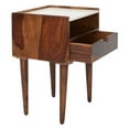 thumbnail image 1 of SAFAVIEH Marion 1-Drawer Nightstand Walnut / White, 1 of 12