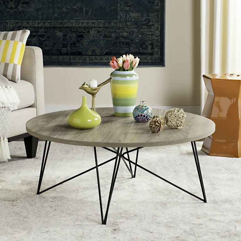 Round light on sale oak coffee table