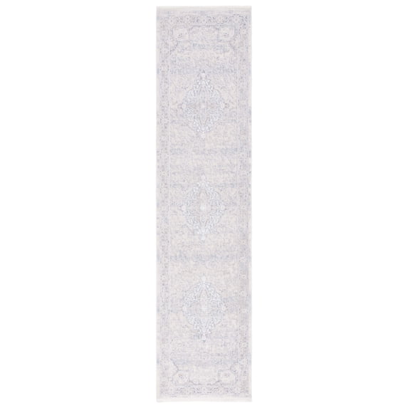 SAFAVIEH Marmara Alfonso Oriental Runner Rug, Beige/Light Blue, 2' x 8'