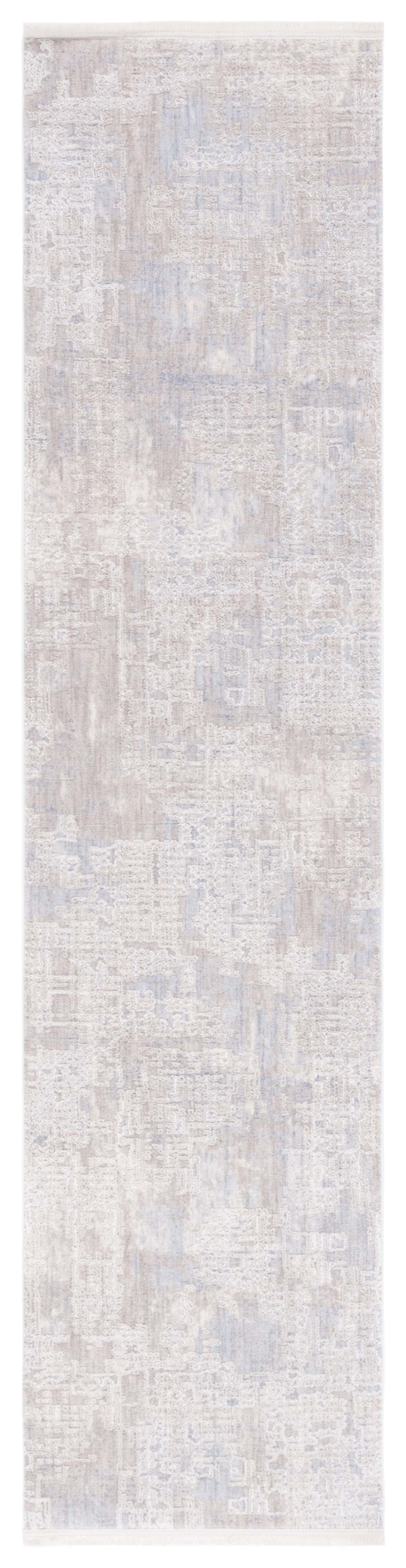 SAFAVIEH Marmara Amara Abstract Runner Rug, Grey/Beige Blue, 2' x 8'
