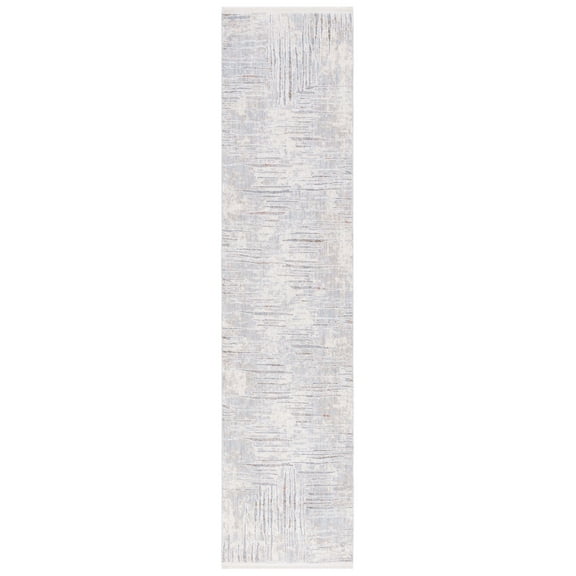SAFAVIEH Marmara Carina Abstract Runner Rug, Beige/Blue Rust, 2' x 8'