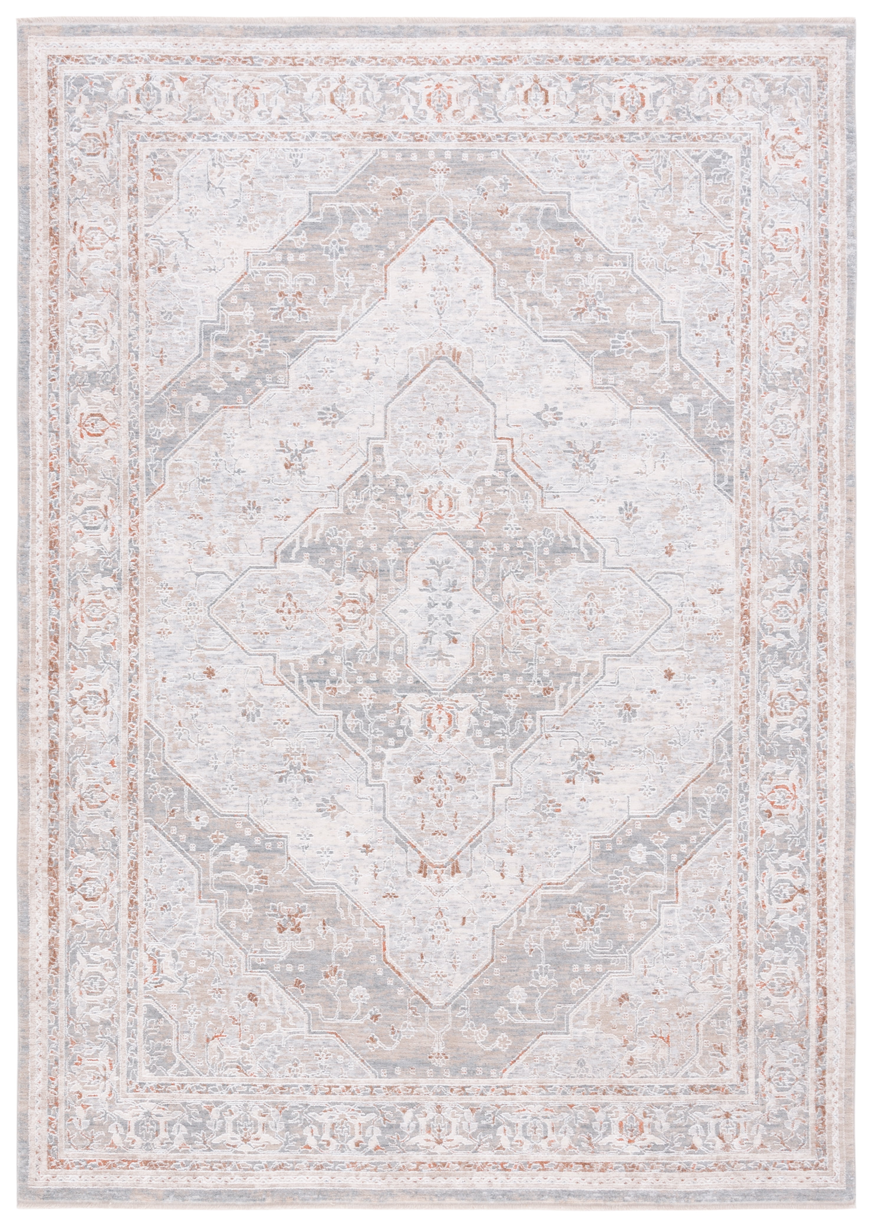 SAFAVIEH Marmara Frances Oriental Area Rug, Beige/Blue Rust, 4' x 6'