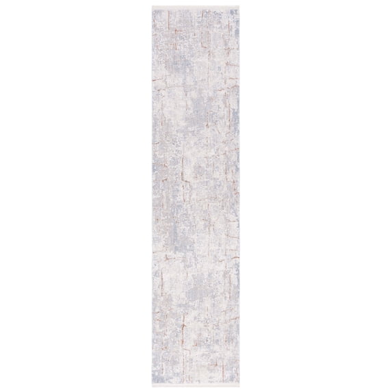 SAFAVIEH Marmara Hannan Abstract Runner Rug, Beige/Blue Rust, 2' x 8'