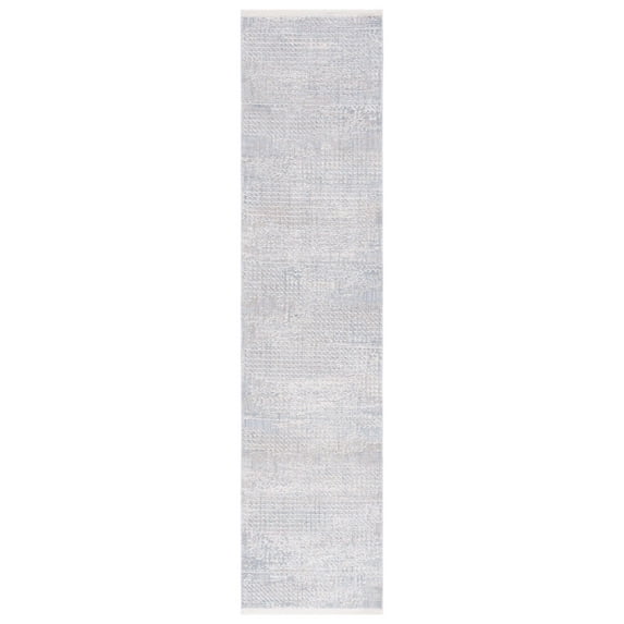SAFAVIEH Marmara Keigh Polka Dot Runner Rug, Grey/Beige Blue, 2' x 8'