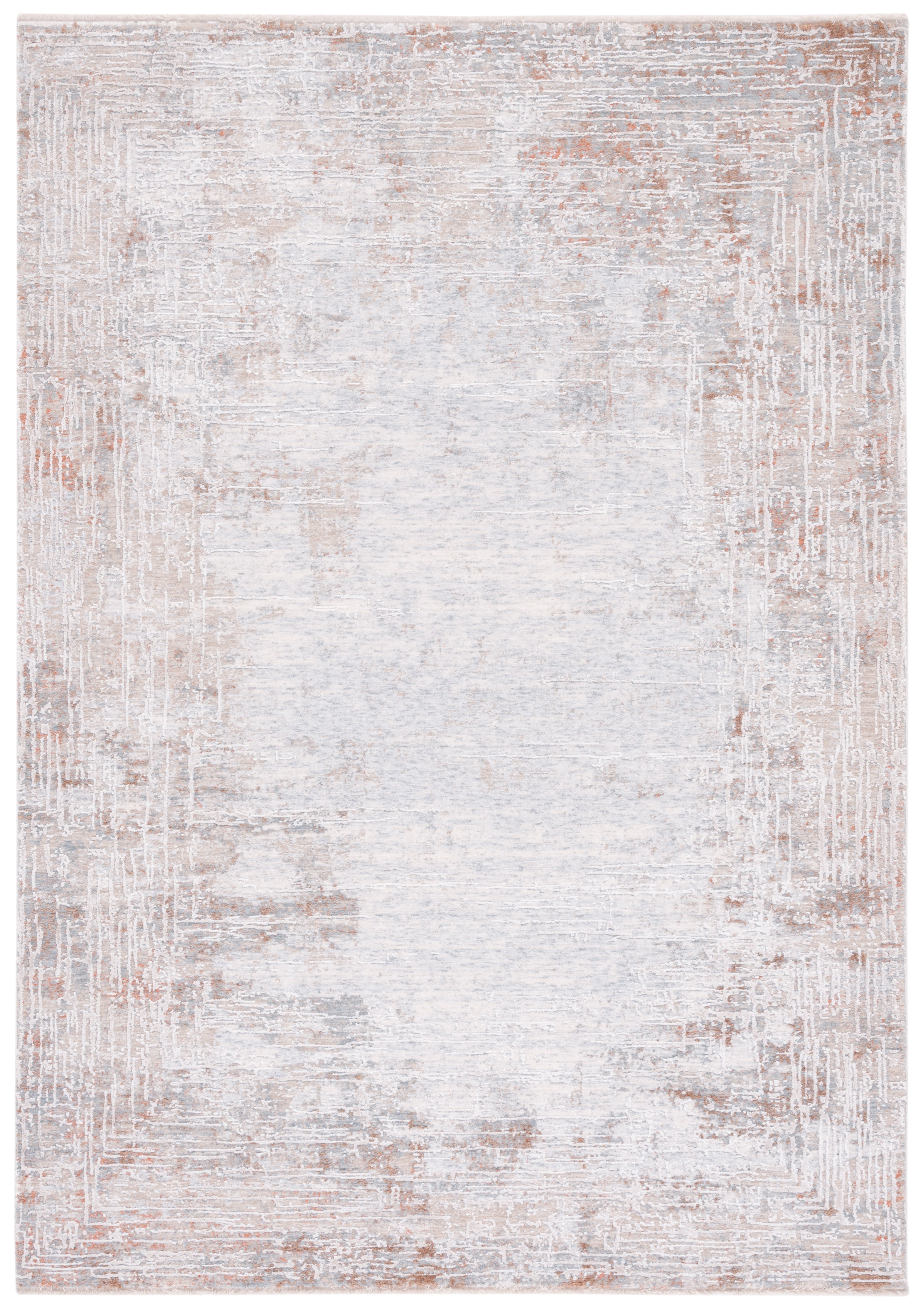 SAFAVIEH Marmara Oakley Abstract Area Rug, Beige/Blue Rust, 9' x 12'1"
