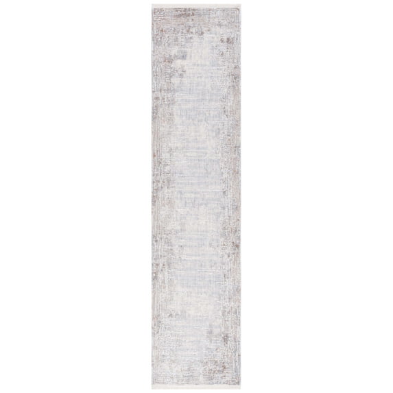 SAFAVIEH Marmara Oakley Abstract Runner Rug, Beige/Blue Rust, 2' x 8'