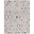 thumbnail image 1 of SAFAVIEH Marquee Blake Diamond Polyester Area Rug, Rust/Grey, 8' x 10', 1 of 8