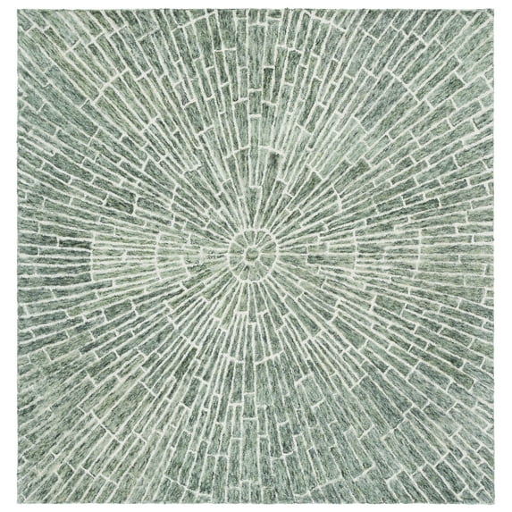 SAFAVIEH Marquee Cillian Abstract Area Rug, Green, 6' x 6' Square