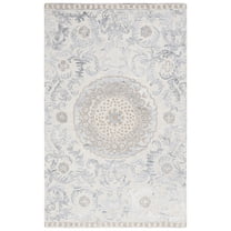 SAFAVIEH Marquee Clematis Medallion Area Rug, Beige/Grey, 8' x 10'