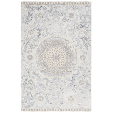 SAFAVIEH Marquee Clematis Medallion Area Rug, Beige/Grey, 8' x 10'