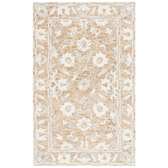 SAFAVIEH Marquee Deforrest Medallion Area Rug, Rust/Blue, 5' x 8'