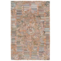 SAFAVIEH Marquee Deziree Medallion Area Rug, Rust/Green, 8' x 10'