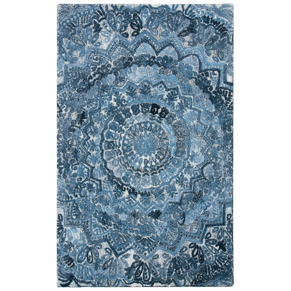 SAFAVIEH Marquee Georgiana Floral Area Rug, Blue/Grey, 4' x 6'