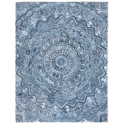 SAFAVIEH Marquee Georgiana Floral Area Rug, Blue/Grey, 9' x 12'